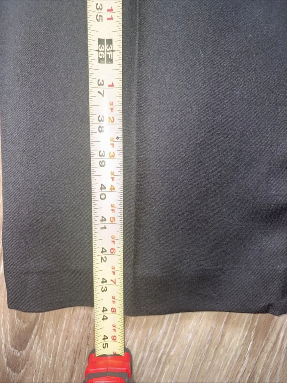 Banana Republic Black Marzotto Wool Pants Men Marked 34 x 34”-Measured 35” x 44”